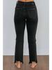 2025 Sommer High Waist Schlankmachende Lässige Denim Cropped Hose