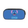 Stitched Design Pencil Case For Kids With Double Zipper And Polyester Material