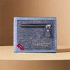 Leisure Men's Short Purse PU Leather Men's Card Holder Two Fold  Wallet  Men's Hand Bag