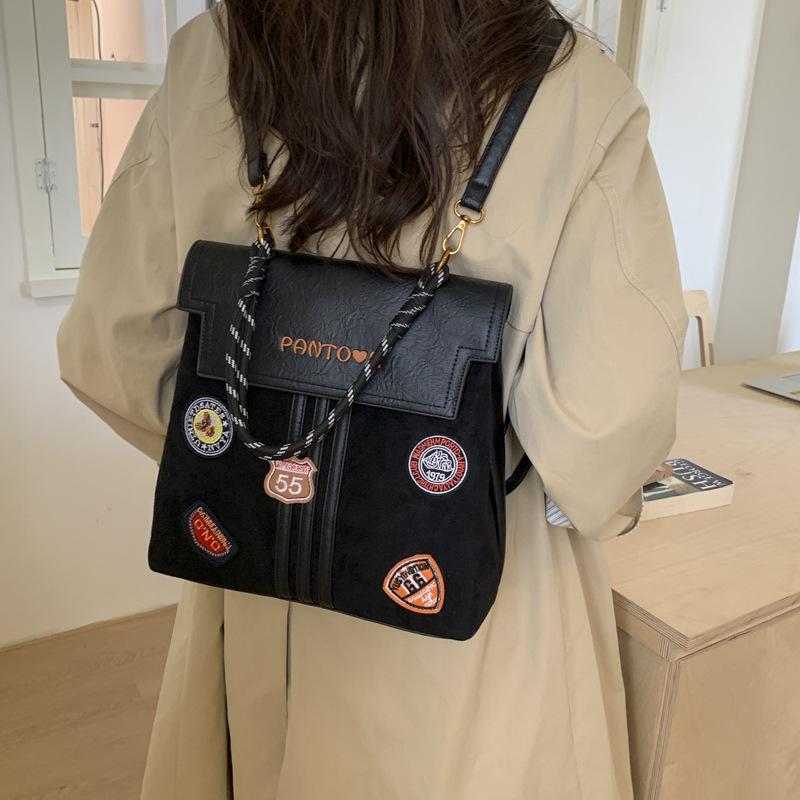 Tote bag women's 2025 new large-capacity commuter backpack Korean version school bag casual trend lightweight travel backpack