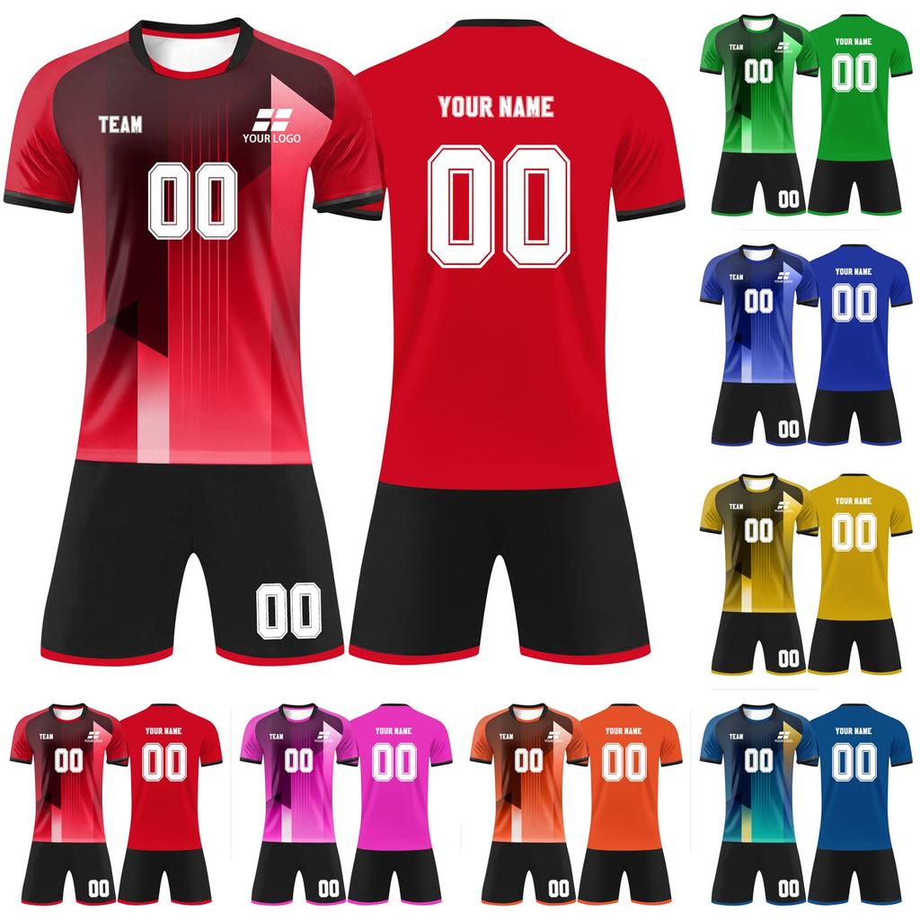 Personlig skjortesett for menn jenter med navnenummer Spesialtilpassede fotballdrakter for gutter treningsdress