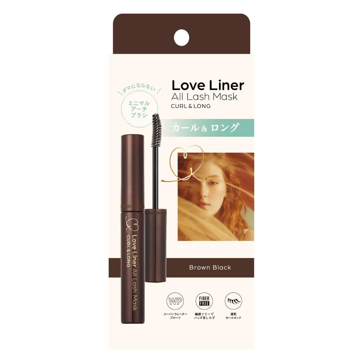 Love Liner All Lash Mask Curl & Long Mascara Brown Black