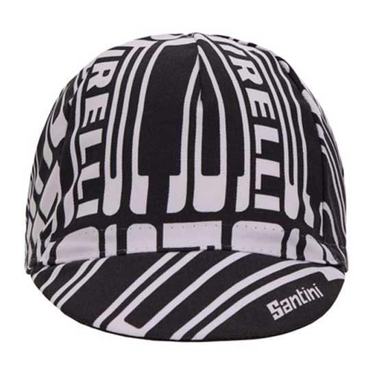 Santini Pirelli Sport Club Cotton Cycling Cap RE460COTPIREL Black/White