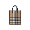 Burberry House Check Design Snap Closure Canvas Shoulder Tote Bag Unisex Couple's Style