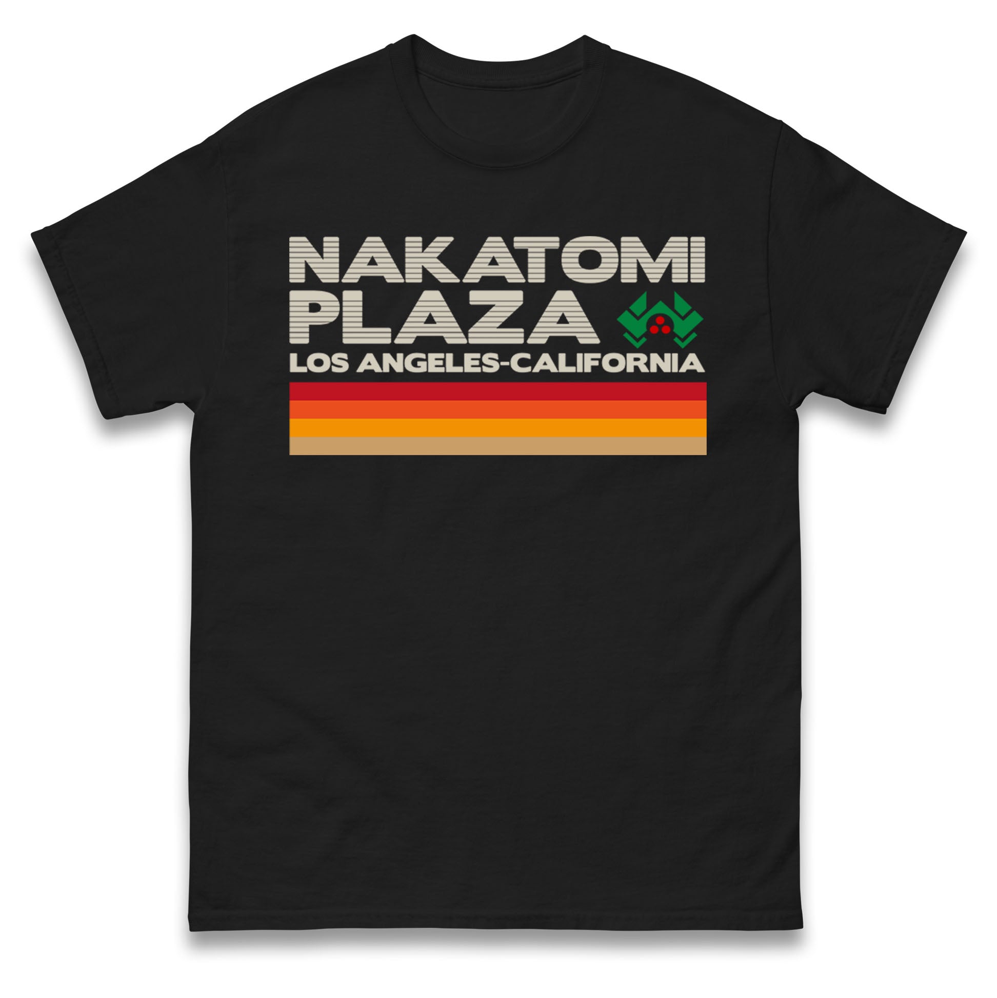 Nakatomi Plaza Los Angeles California Vintage Mens T Shirt Womens Tops Tees M