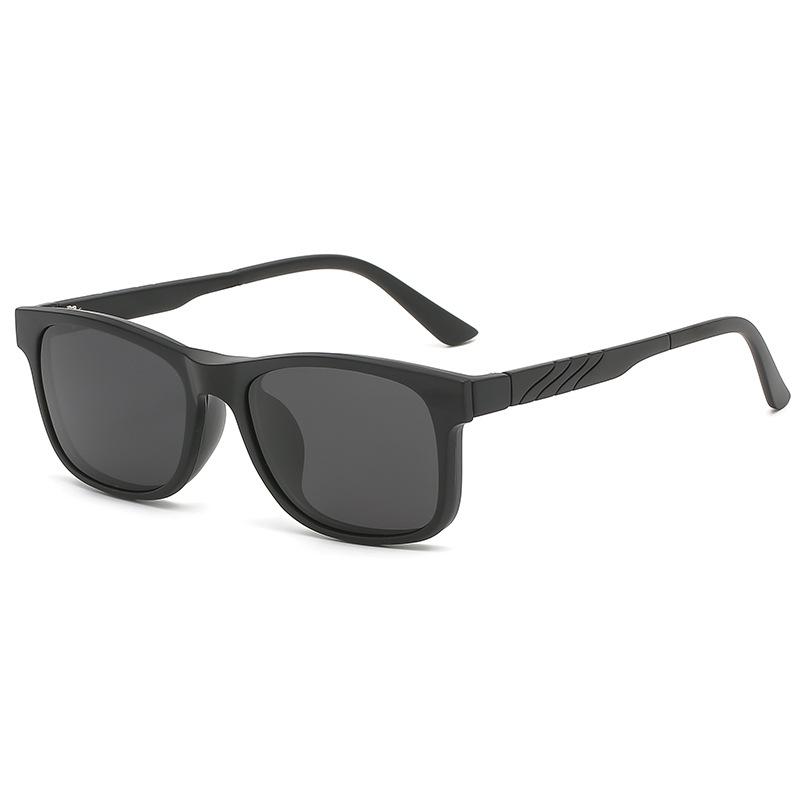 Unisex Retro Sunglasses Set with 5 Magnetic Interchangeable Lenses, Clip-On, In Stock 2213