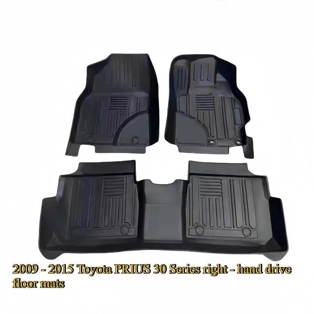 For 2009 -2015Toyota PRIUS 30 Series Right - Hand Drive Car Floor Mats, Dirt - Resistant TPE Floor Mats and Trunk Mats.