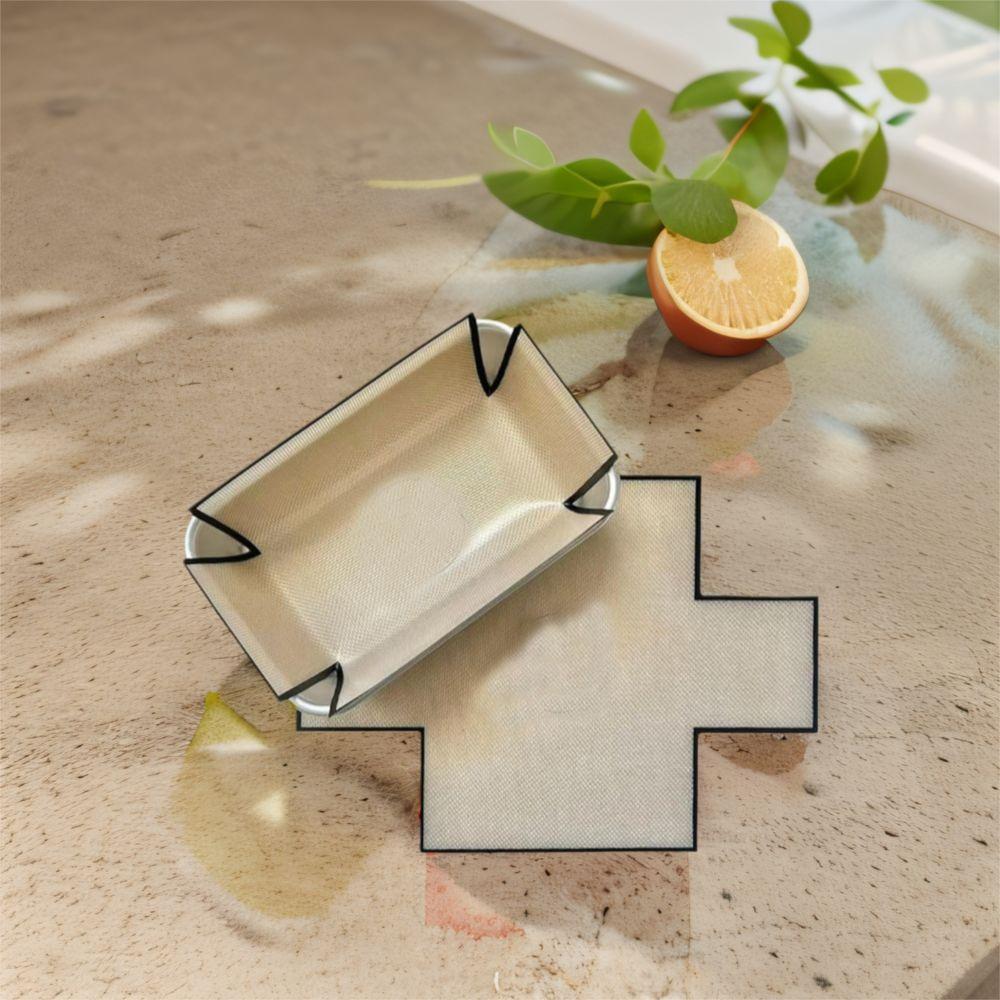 2pcs Reusable Bread Baking Mat Silicone Toast Mold Sheet Liner Household Toast Mold Baking Mat  Oven