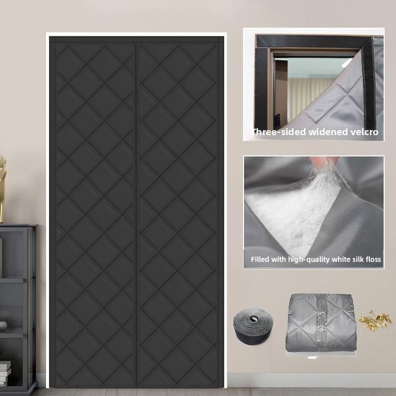 Thermal Cotton Door Curtain For Cold Weather Noise Reduction Bedroom