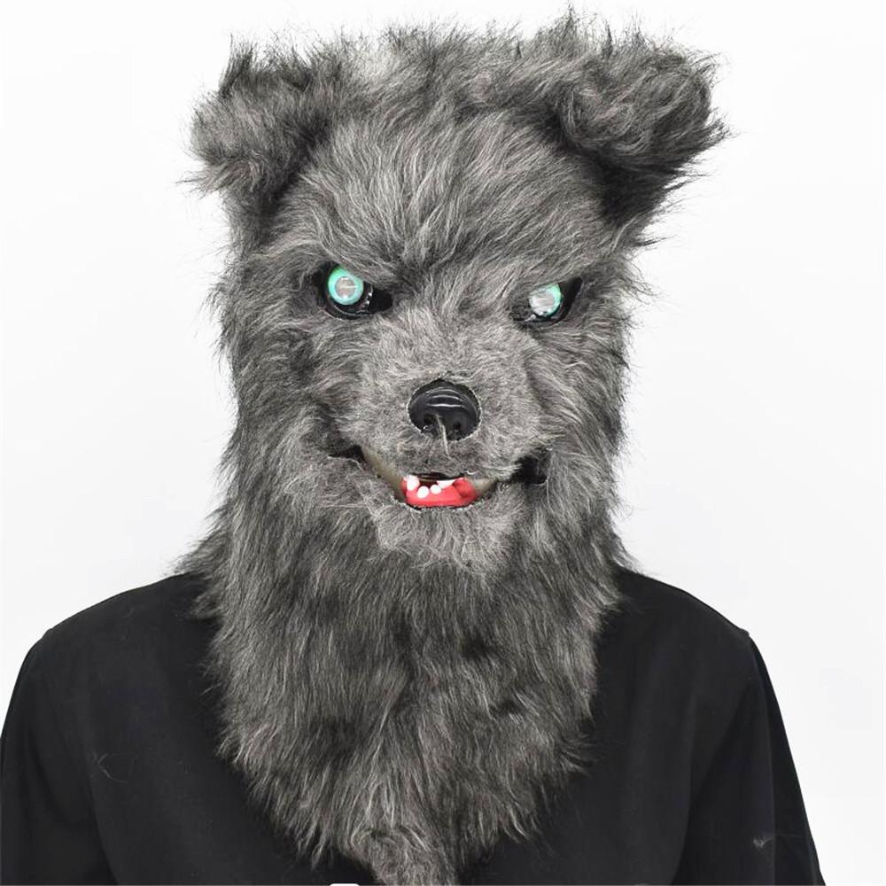 Plush Fox Mask Mouth-opening Masks Are Funny Holiday Party Hoods