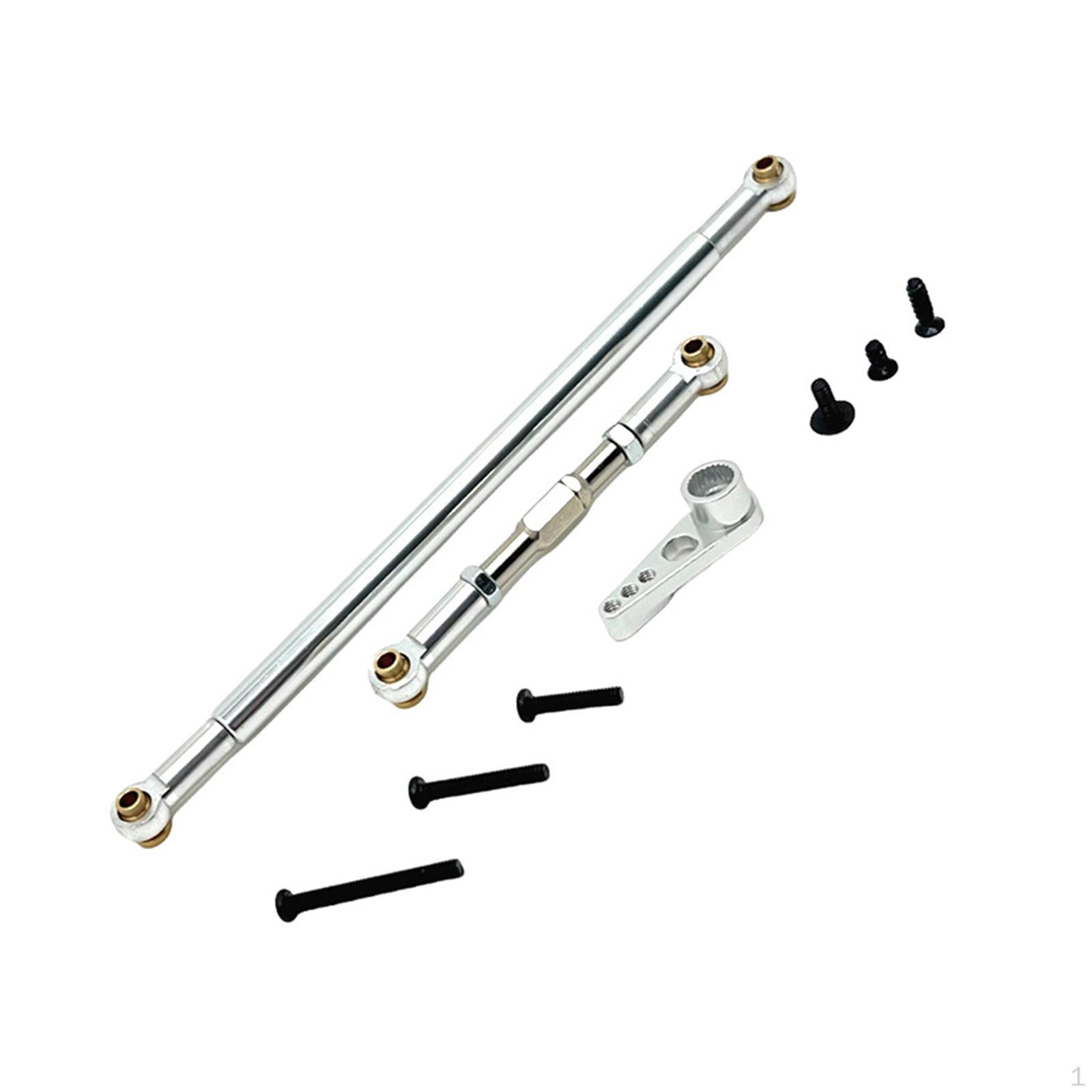 

Adjustable Steering Linkage Rod Pull and Servo Arm Easy to Install for MN86 срібний