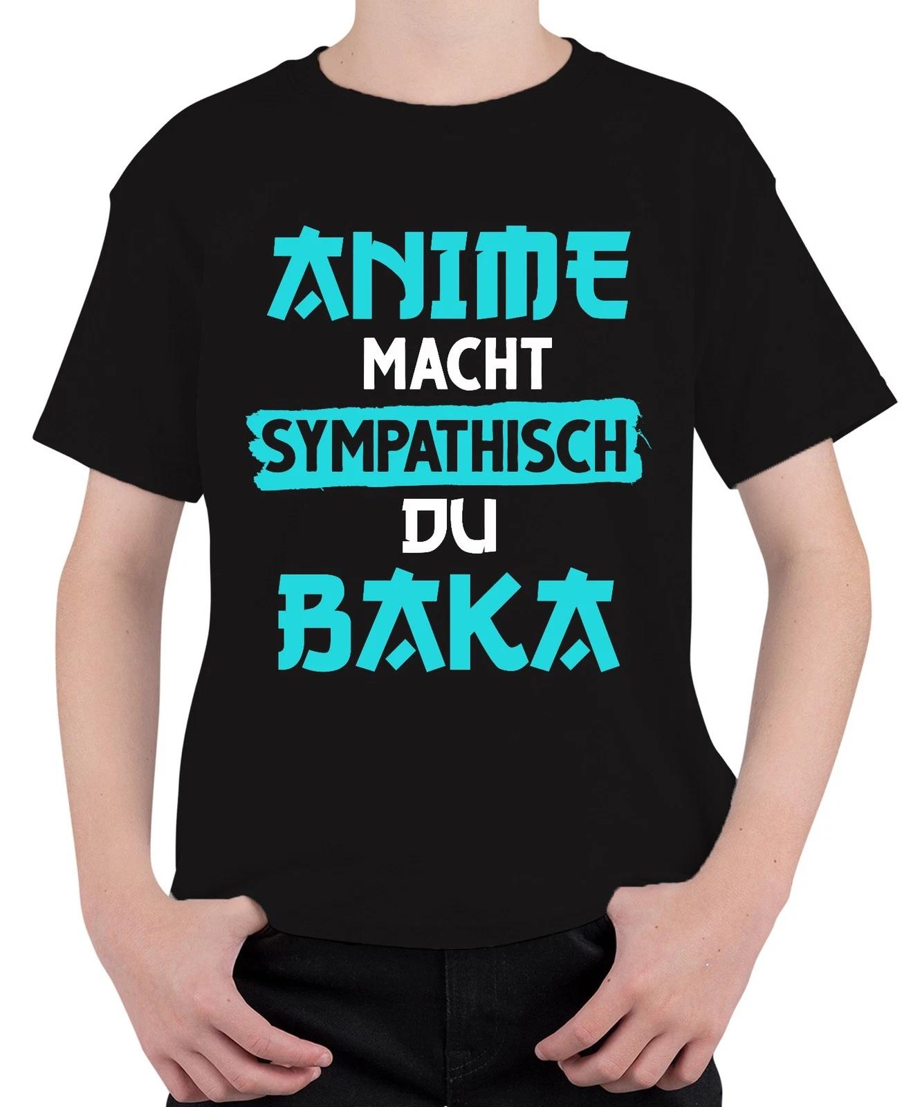 Anime macht sympathisch du Baka Otaku Manga Geschenk Japan Nerd Unisex Kinder T- M