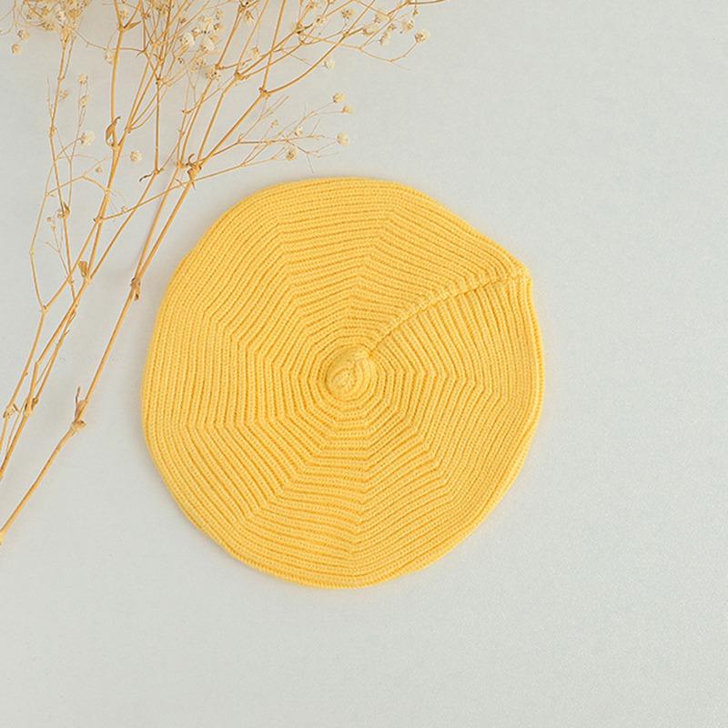 Roztomilý dětský baret univerzální vlněná čepice pro novorozence, malířská čepice, batole, chlapec, dívky, teplá čepice z dýně, ležérní čepice