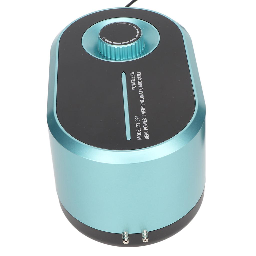 Aquarium Sauerstoffpumpe Leise Einstellbar Großes Luftvolumen Doppelter Auslass Fischbecken Luftpumpe für Fischteich