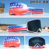 International Big-Name Double-Layer Ski Goggles with for Revo Coating Snap-On Cylindrical Lens Anti-Fog for Myopia
