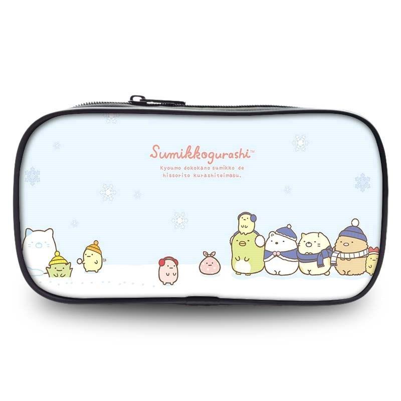 Söt pennställ från Sumikkogurashi i slitstarkt nylon för skol- och kontorsmaterial