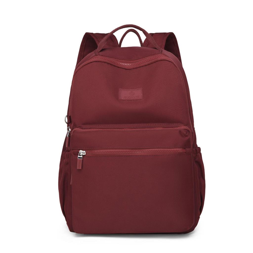 Large Capacity Unisex Splash-Proof Nylon Backpack: Travel, Casual, Fashionable, Suitcase Handle Compatible, School Bag