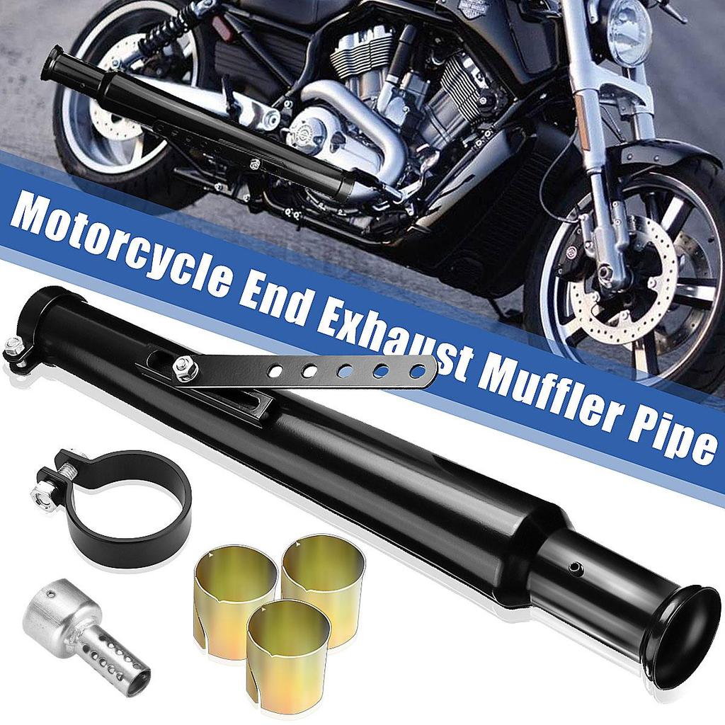 Universeller Motorrad-Auspuffschalldämpfer Retro Vintage Klassisch Galvanisiert Escap Moto für cg125 sr400 cb500 vt500 CM300 500 Cafe