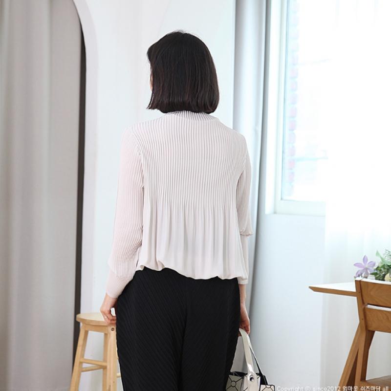 Shiz Madam Women S pleatS Balloon blouSe T57481