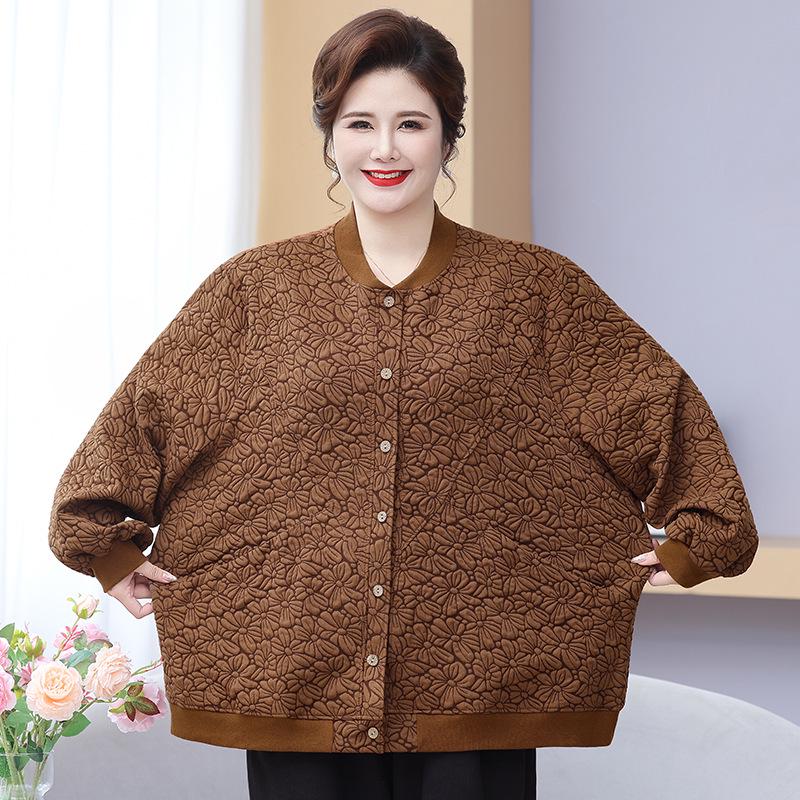 

Топ больших размеров с длинным рукавом для осени для женщин среднего и пожилого возраста 8XL