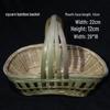 Handmade Bamboo Basket for Fruits, Vegetables, Eggs, and Storage