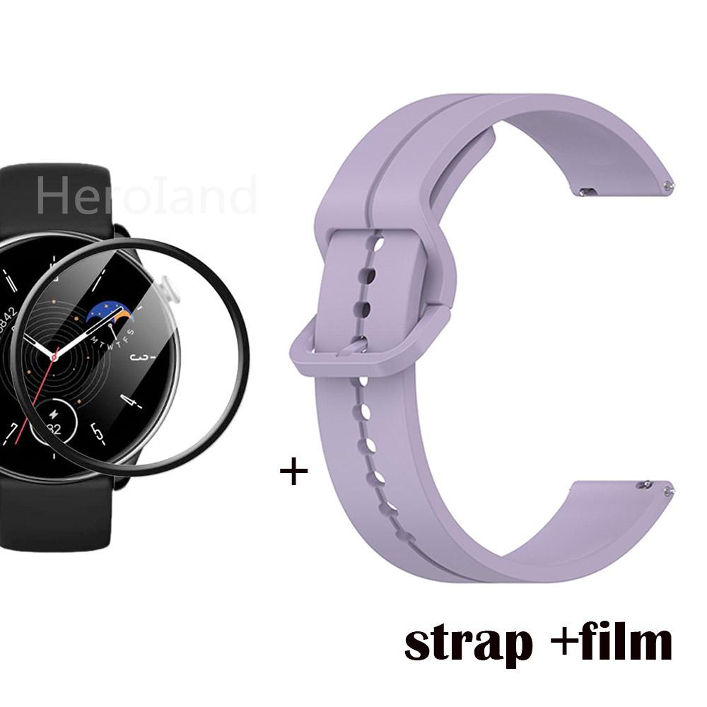 22mm 20mm WatchStrap Band For Huami Amazfit GTR Mini Strap Bracelet Silicone Wristband for Amazfit Gts 4 Mini Bip 3 WatchBand