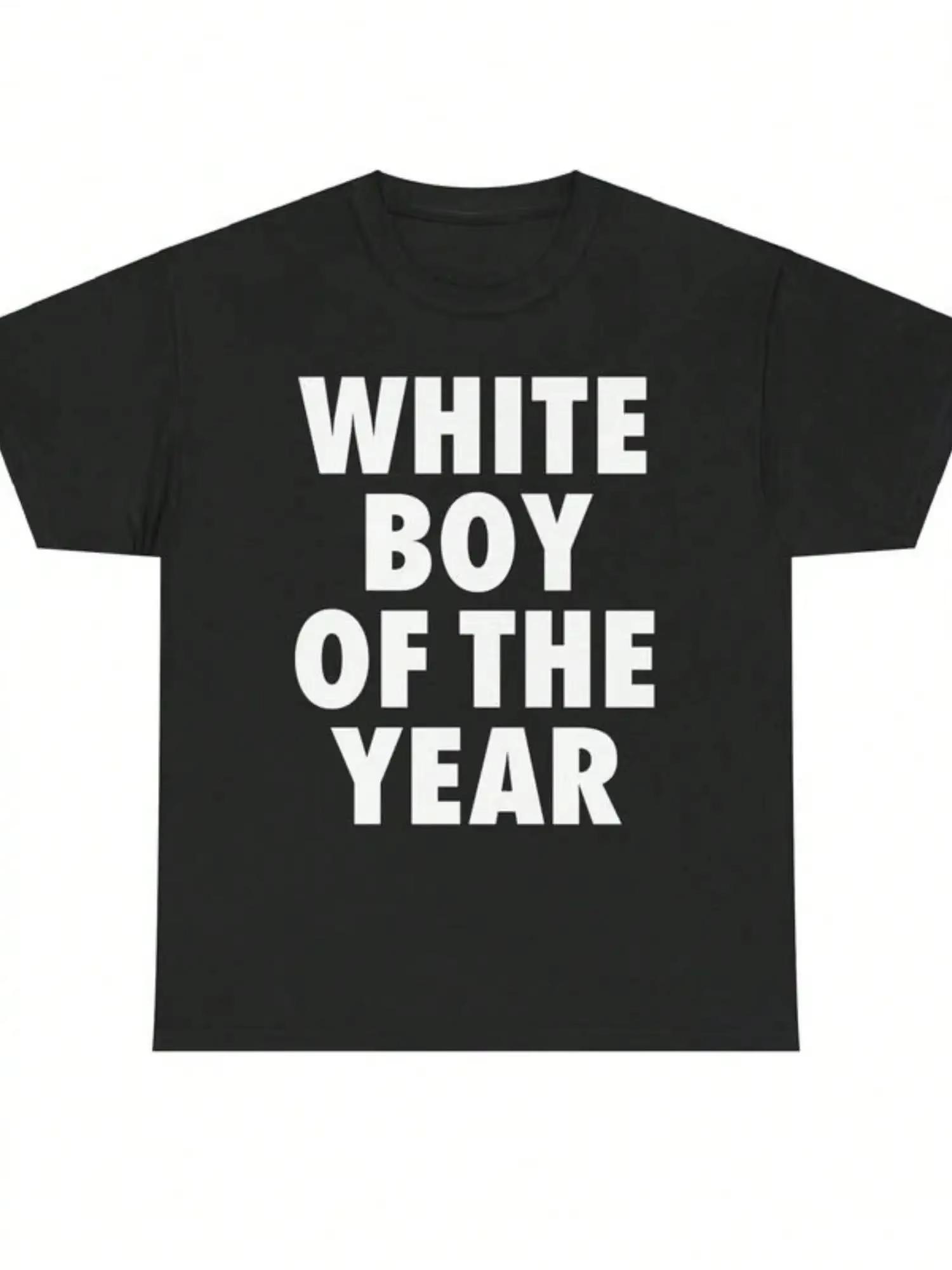 

Camiseta blanca infantil del año camiseta impresa retro casual ropa callejera camiseta retro S