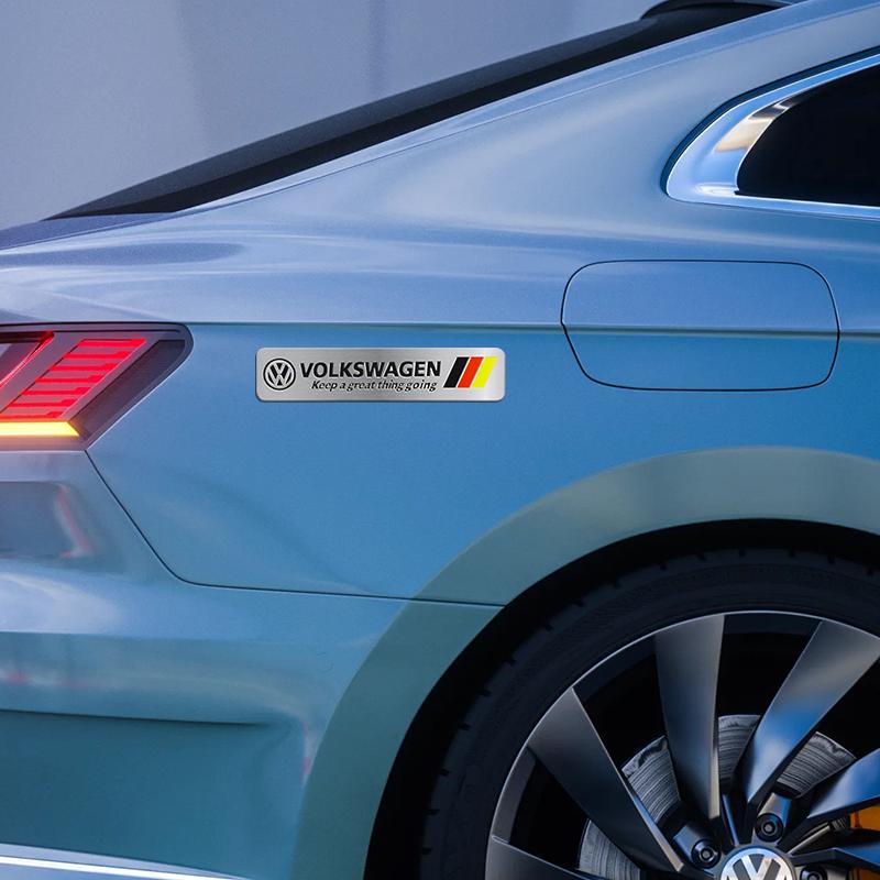 3D For Volkswagen Adhesive Emblem Rear Trunk Badge Fender Sticker Body Decal For VW Jetta golf 8 Tiguan Beetle POLO CC EOS GTI zg9