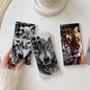 S25FE Clear Case For Samsung Galaxy S26 S25 S24 S23 Ultra S20 S21 FE S22 Plus S26 Ultra Soft Phone Cover Wolf Lion Tiger Animal