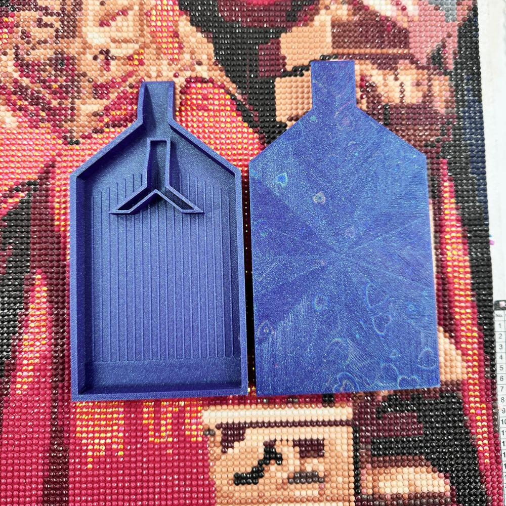 DIY Craft Large Diamond Painting Tray Embroidery Large Capacity Beads Sorting Storage Tray Plastic with Y Shape Pop-up Plug