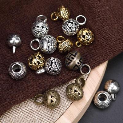 Hengmeihe Handmade Chinese Cheongsam Metal Round Auspicious Cloud Pattern Button