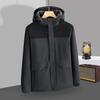 Unisex Winddichte & Waterdichte Softshell Jas met Custom Logo voor Werk, Reizen, Wandelen; Warm, Koudebestendig Buitenmateriaal