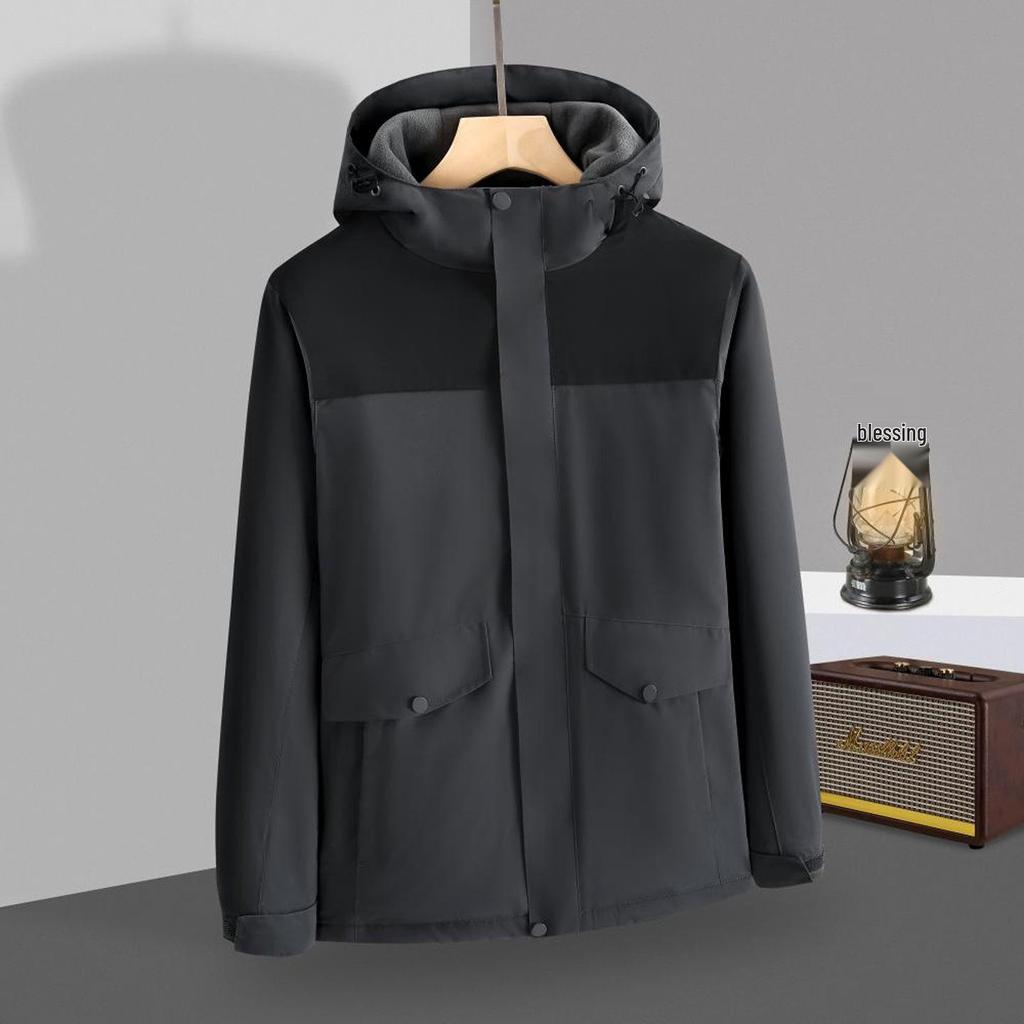Unisex Winddichte & Waterdichte Softshell Jas met Custom Logo voor Werk, Reizen, Wandelen; Warm, Koudebestendig Buitenmateriaal