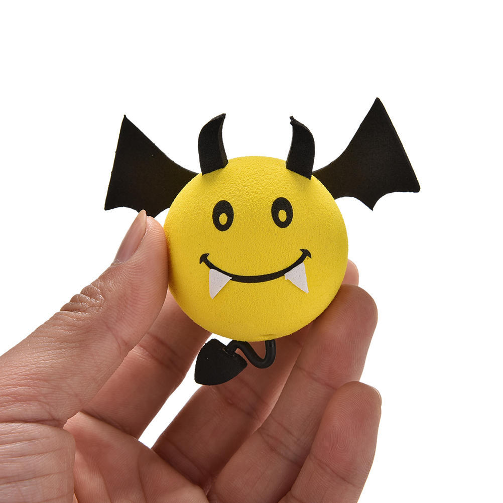 1 Pcs Yellow Devil Antenna Topper Eva Decorative Car Topper Balls uygun