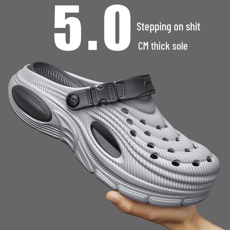 Men s Large Size Closed-Toe Beach Sandals (37-48) - Outdoor Slip-Ons