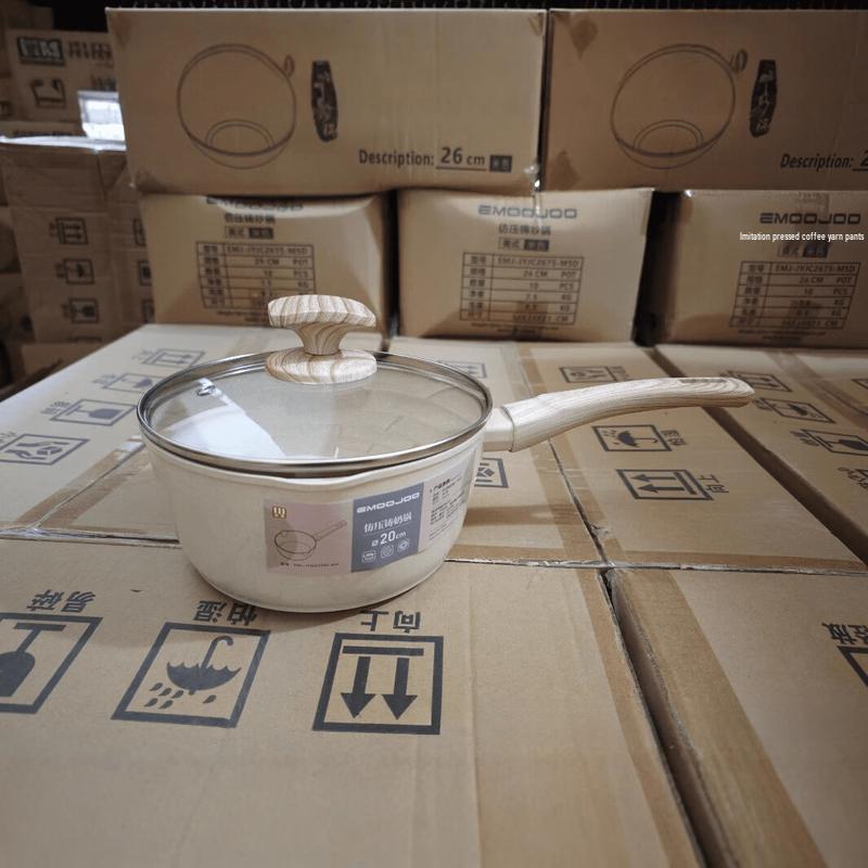 Sanjiaolong 16cm Maifan Stone Non-stick Saucepan
