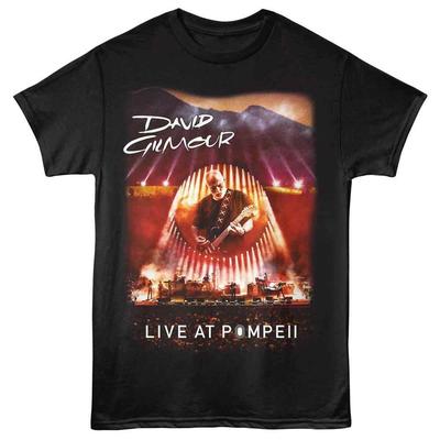 David Gilmour - Live At Pompeii - Imprimeu Față Tricou Solid pentru Adulți - Negru