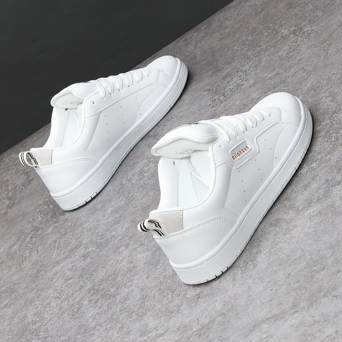 Autumn 22 new soft-soled deodorant breathable casual leather shoes 38 белый