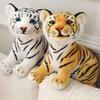 Plush Toy Rich Facial Complexion Elastic Texture Bright Color Tiger Cuddle Baby Plush Toy for Children