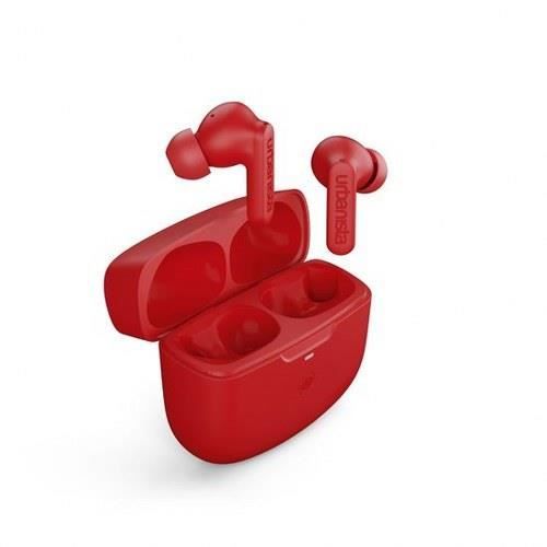 Écouteurs TWS - URBANISTA - ATLANTA - Rouge - Autonomie 34 heures - Réduction de bruit active