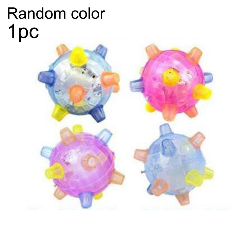 Jumping Activation Ball LED Light Up Music Flashing Bouncing Vibrating Ball Toys Dog Chew Electric Toys Dancing Ball Gift