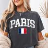 Paris Comfort Colors Tee, Paris France Shirt, Vintage City of Light Travel Tee, Paris Vacation Shirt, Romantic France Travel Gift