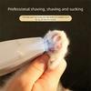 Rechargeable USB Electric Dog Groomer 2-in-1 Hair Suction Pet Shaver Low Noise Dog Paw Trimmer Cat Ear Trimmer
