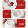 Keramikschale Teller Tasse Set Rote Blume Bräter Keksglas Hühnerförmige Keksdose für Gewürze Zucker Snacks Bauernhaus Dekor Ostergeschenk