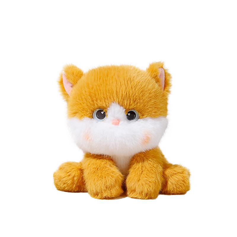 Color Cat Three Plush Toys Animal Mini Doll Soft Children Room Decor Doll Gift