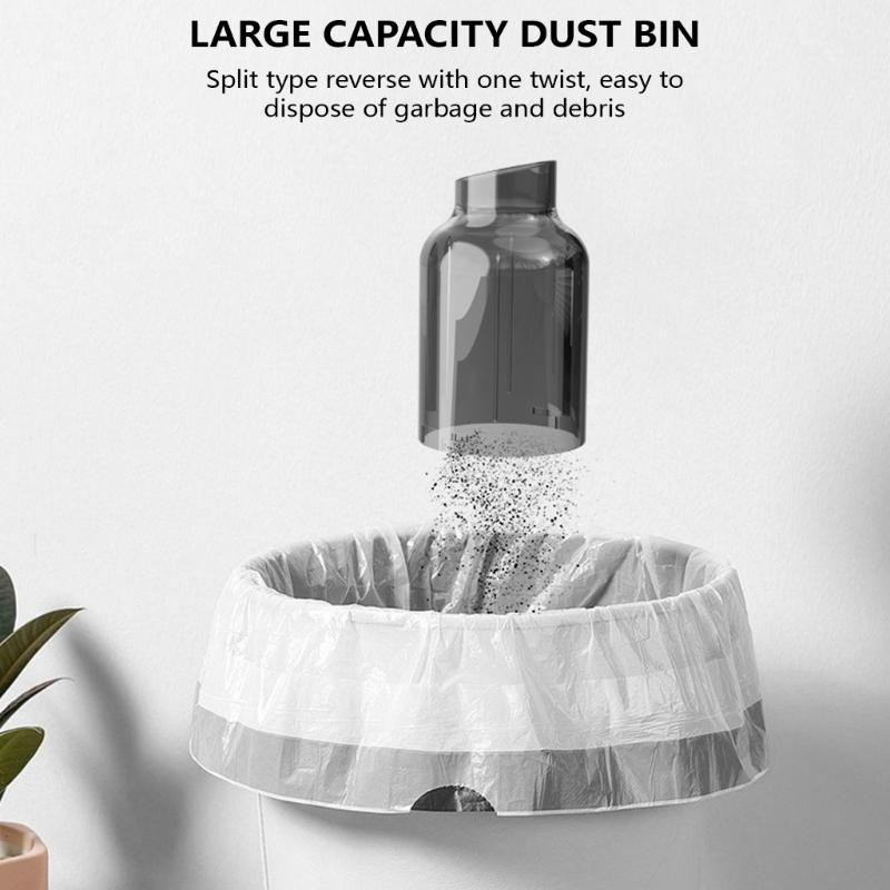 Compact Hand Vacuum with 5000Pa Suction Portable Dirt Cleaning Tool for Easy Cleaning of Car, Laptops, and Pet Hair