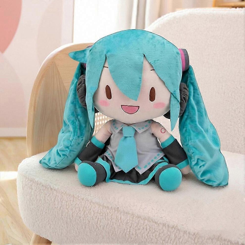 32cm Miku Plüschtier Anime Stofftier Mädchenpuppe - Niedliches Sammlerstück Weiches Kuschel-Plüschtier Geschenk für Kinder Fans