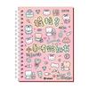16Sheets Cute Kpop Decorative Sticker Book 1000+ DIY Material PET Scrapbooking Stickers Cartoon Washi Paper Journal