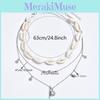 Beach Sun Shell Necklace Multilayer Geometric Alloy Summer Jewelry For Women