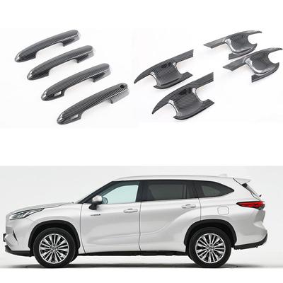 ABS Chrome Car Accessories Door Handle Cover Trim Frame For Toyota Highlander XU70